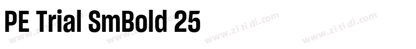 PE Trial SmBold 25字体转换